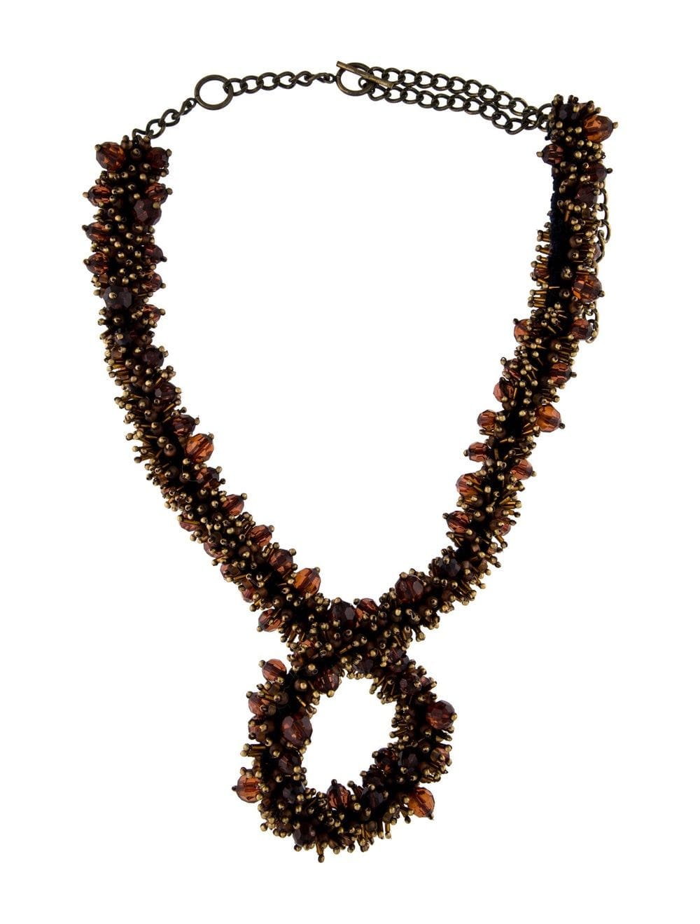 Bead-Embroidered Necklace