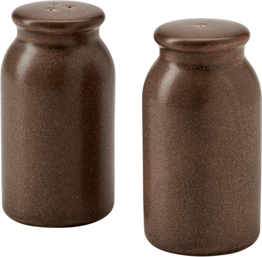 BRUGDHAJ salt & pepper shaker, set of 2, brown, 4" - IKEA