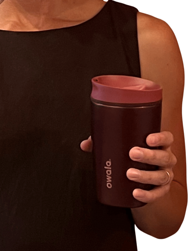 owala smooth sip tumbler in black cherry