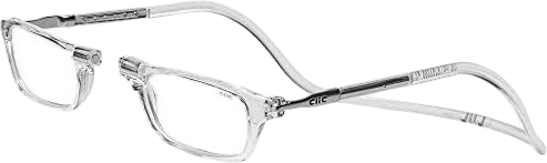 Clic Magnetic Reading Glasses for Men or Women, Computer Readers, Original (Small-Medium Size)