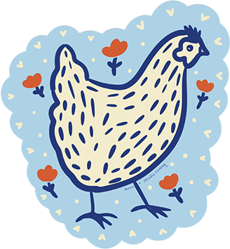Spring Chicken Sticker