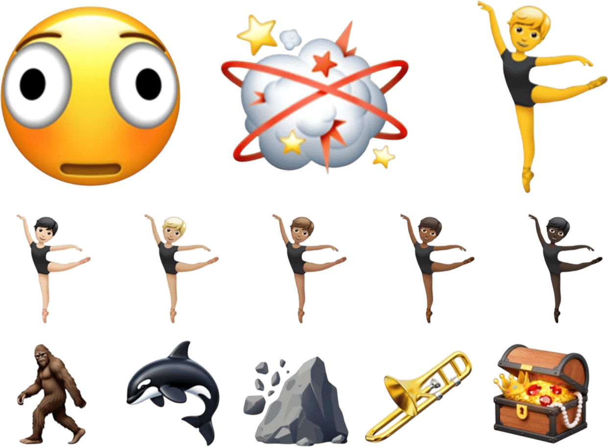 new emojis (iOS 26.4)