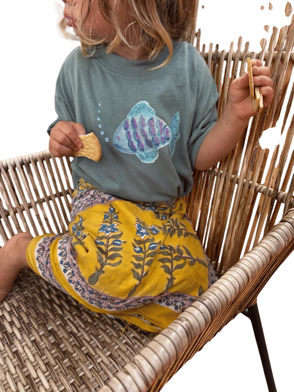 Geewees Fish Tee-Shirt - Seafoam
