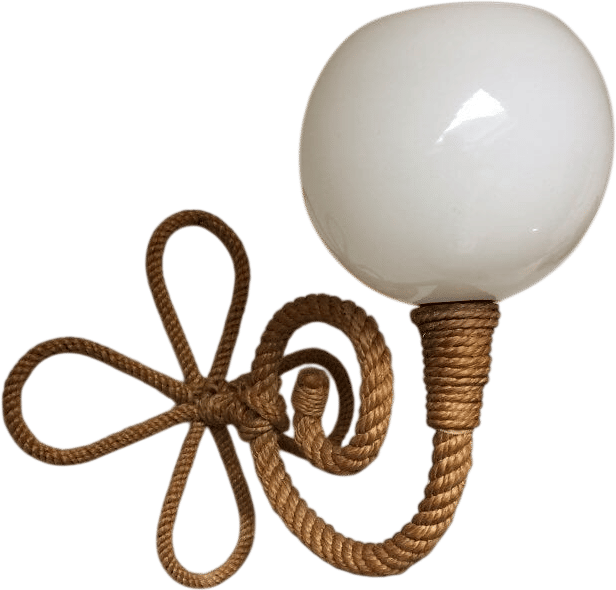 Audoux-Minet Rope Sconce (Circa 1950)
