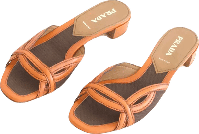 Leather Crisscross Mules