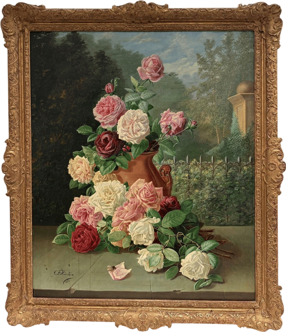 19th Century Dutch Oil Floral Still Life