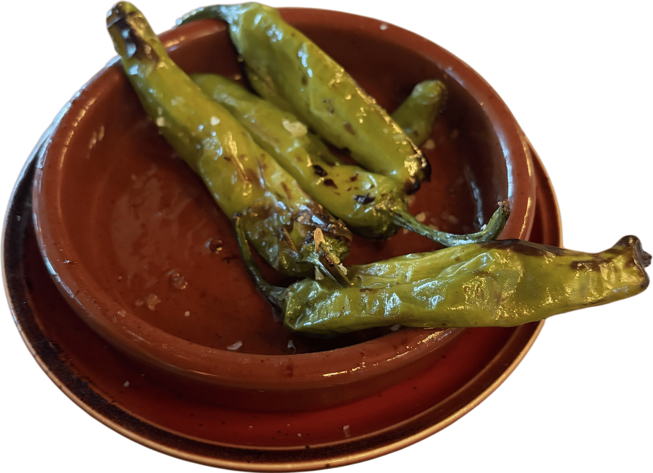 Shishito peppers at Wolffer Estate