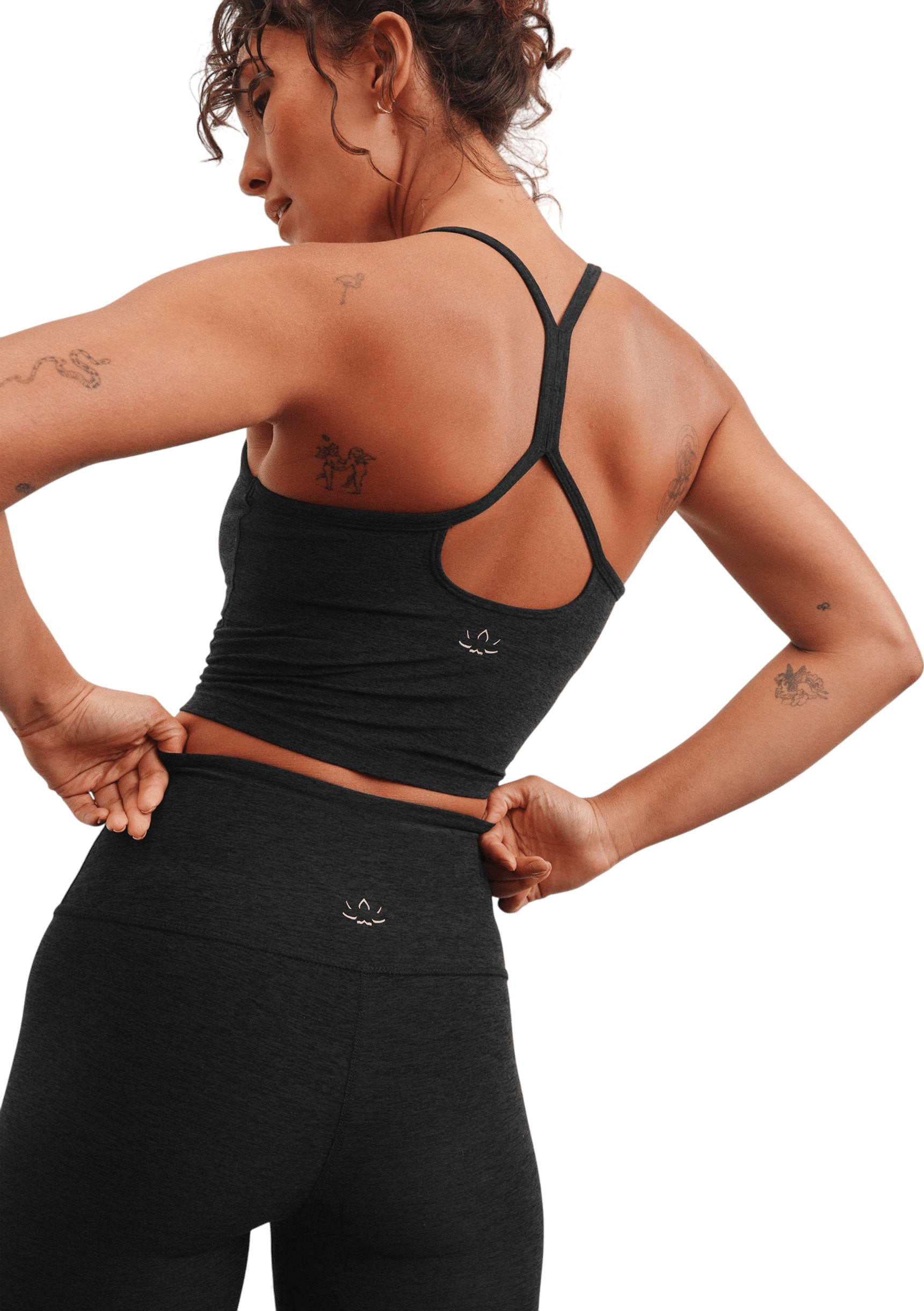 Spacedye Slim Racerback Cropped Tank