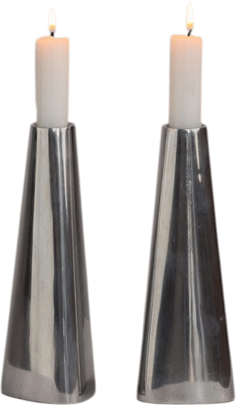 Vintage 1990s IKEA RËNOS Aluminum Candlestick Holders by Ehlen Johansson – Modernist Scandinavian Pair - Etsy