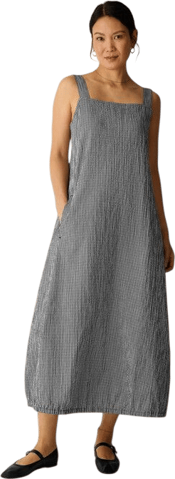Easy Fit, Full Length Square Neck Dress