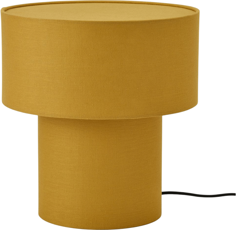 STOCKHOLM 2025 table lamp, yellow/textile, 14"  - IKEA