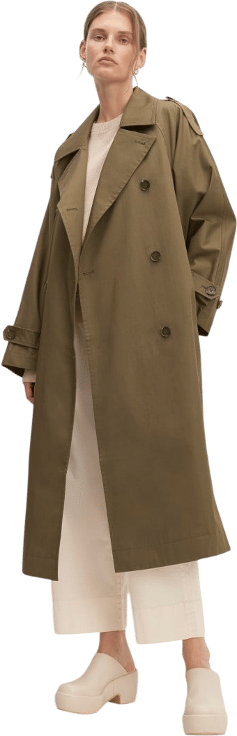 Everlane long trench coat