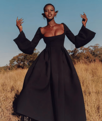 Adut Akech in "Women as Monsters" for Vogue Australia