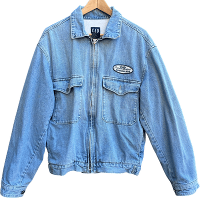 Men's Blue and Tan Jacket