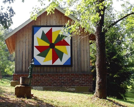 Appalachian Sunburst Block Quilt Barn