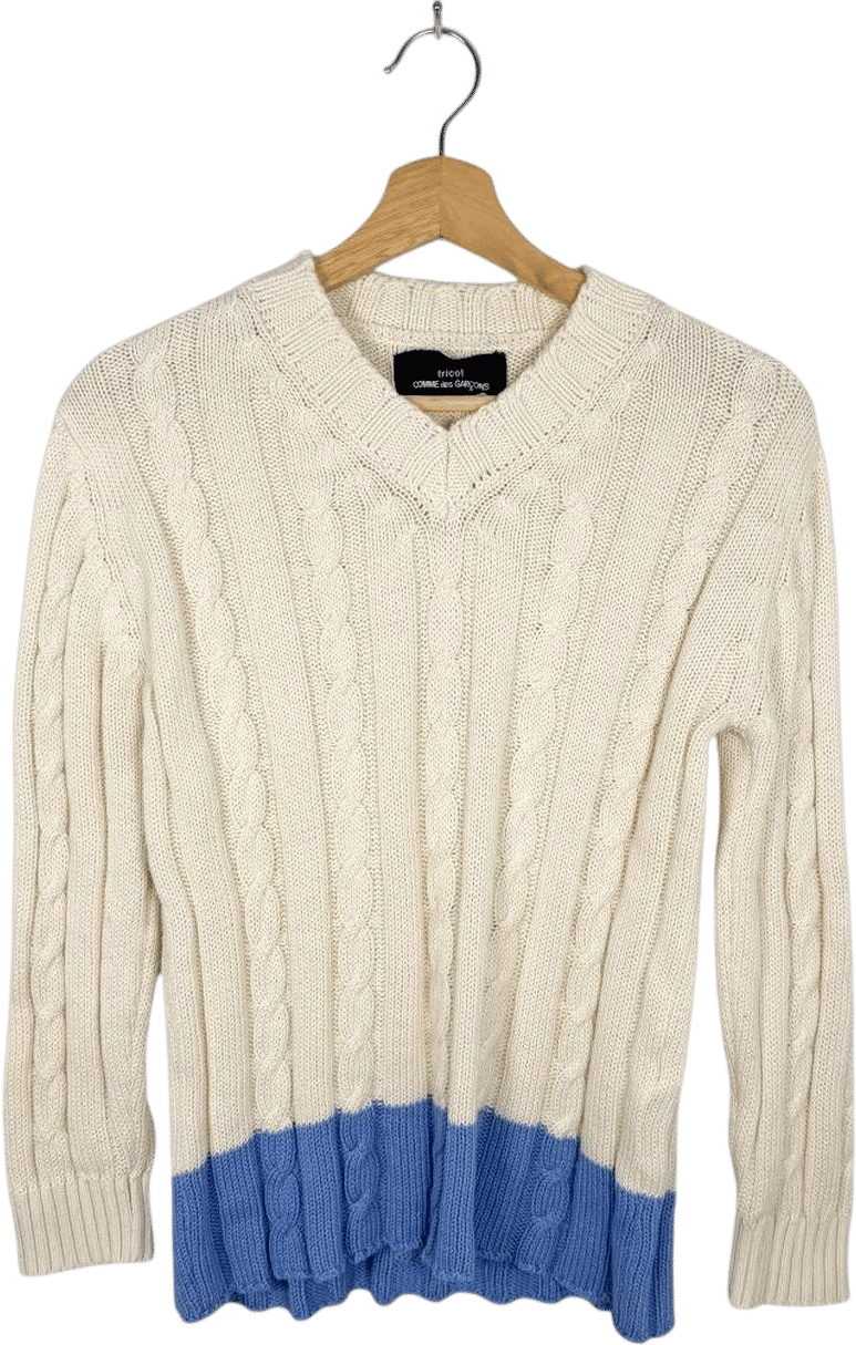 Comme Des Garçons white sweater