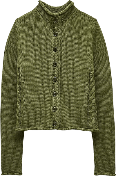 Rollneck Reversible Cardigan