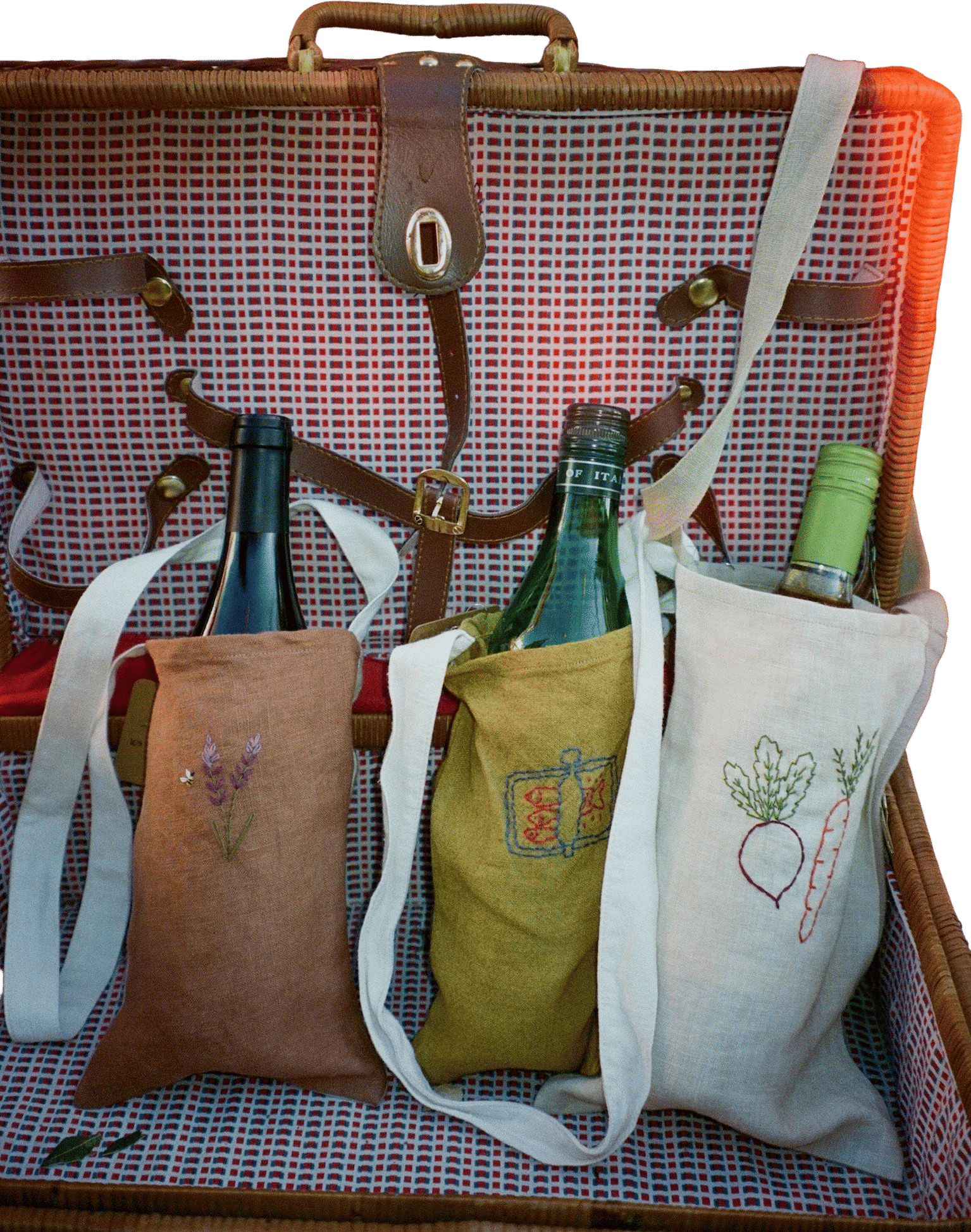 Hand-embroidered tablescapes