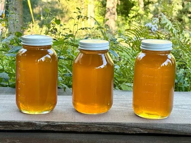 Gifting a big jar of local honey