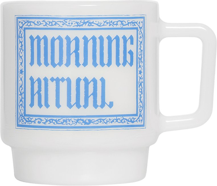 Olde Milk Japanese Glass Mug