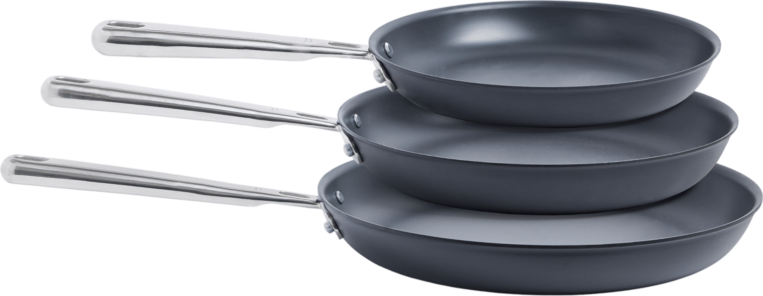 Misen Pre-Seasoned Carbon Steel Frying Pan Set