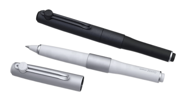 Uni-ball ZENTO Gel Pen - 0.38mm - Silver