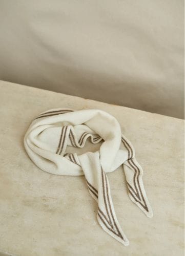Ivory Cashmere Neck Scarf