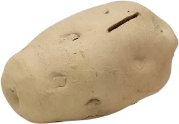 George E. Ohr Inscribed Potato