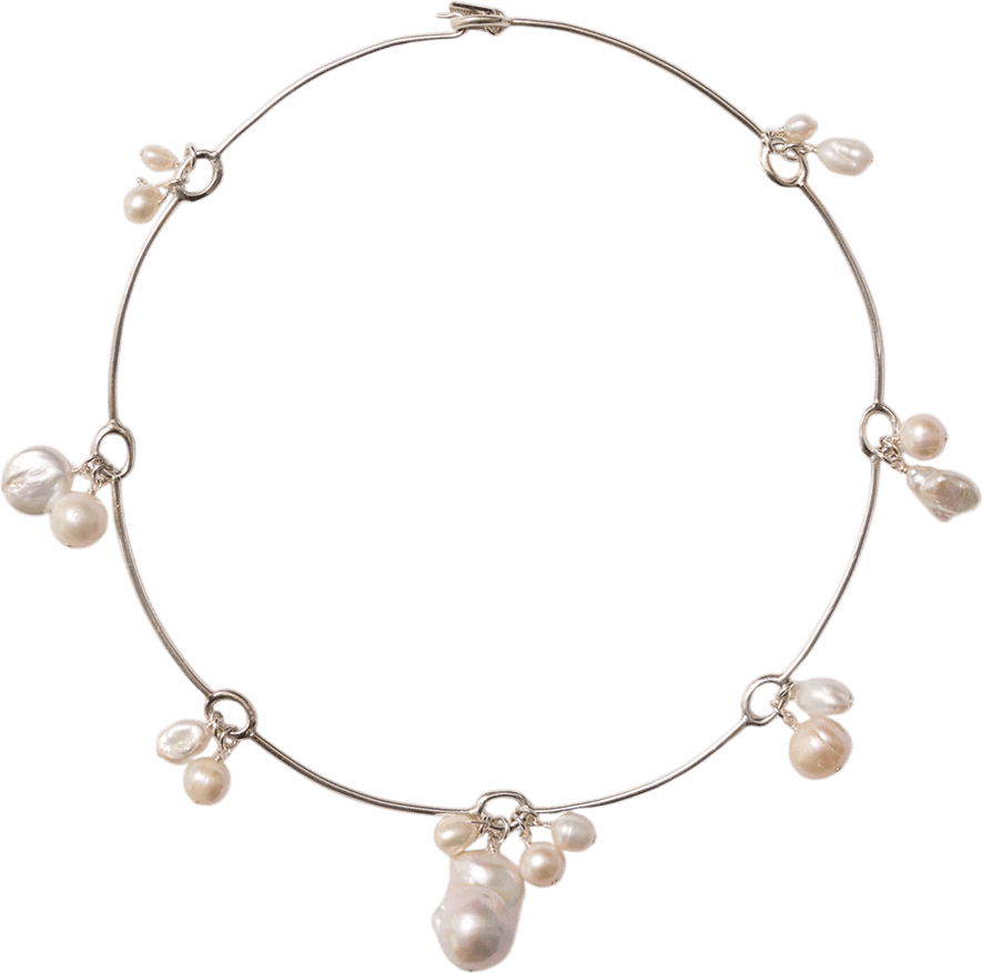 Chan Luu Crown Pearl Collar Necklace