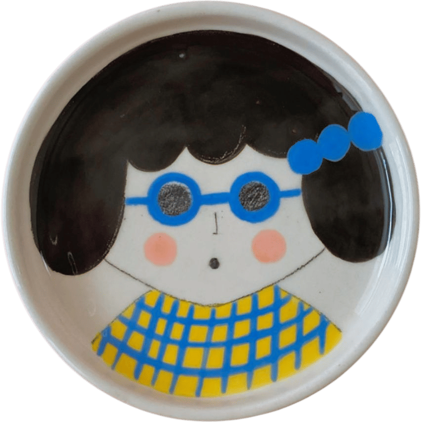 Cookie Lady Ceramic Plate