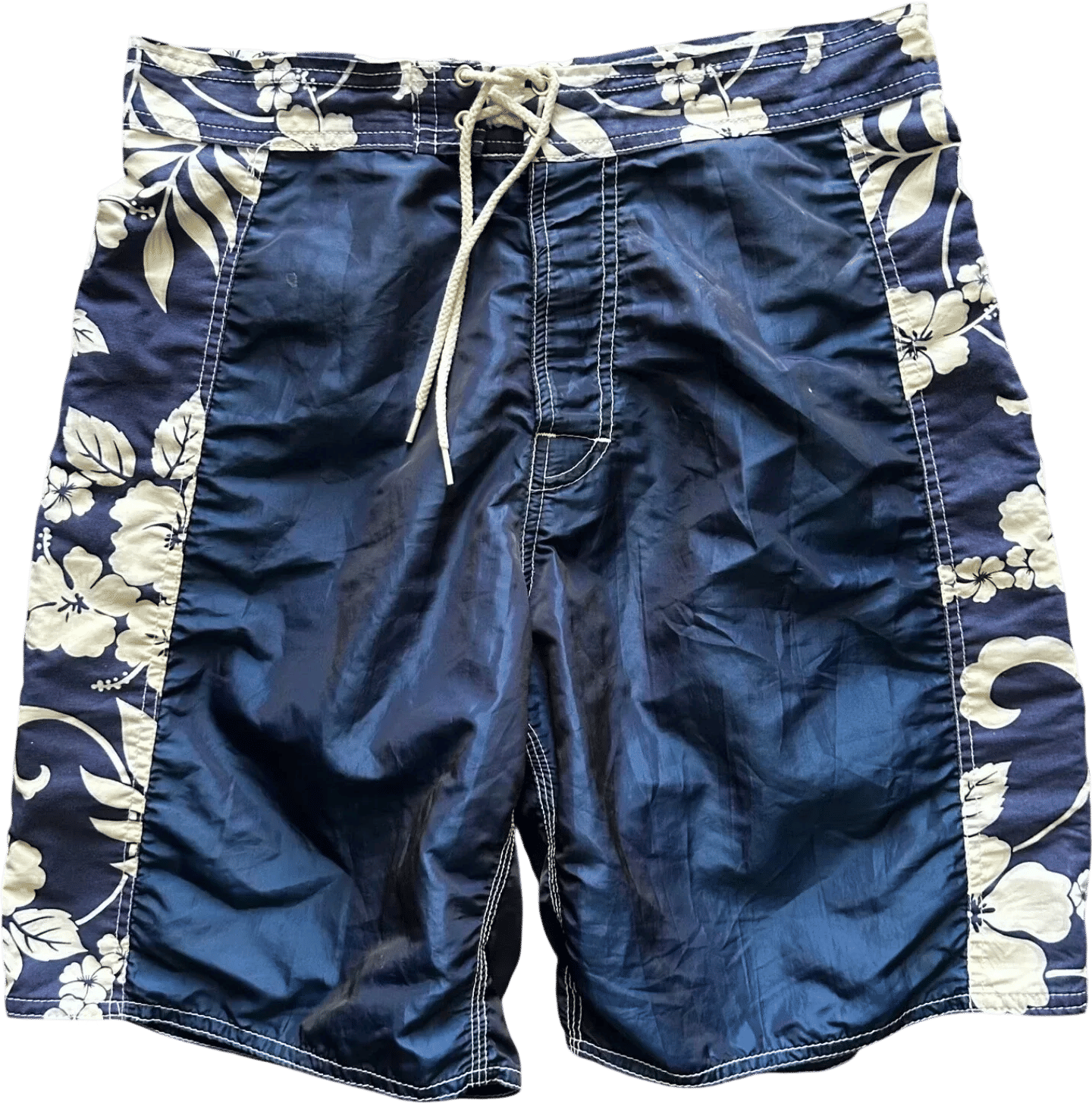 Vintage Navy Iridescent Board Shorts