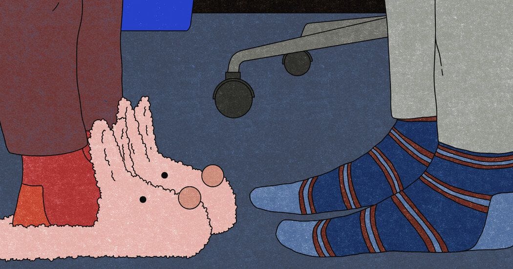 Bring house slippers to the office