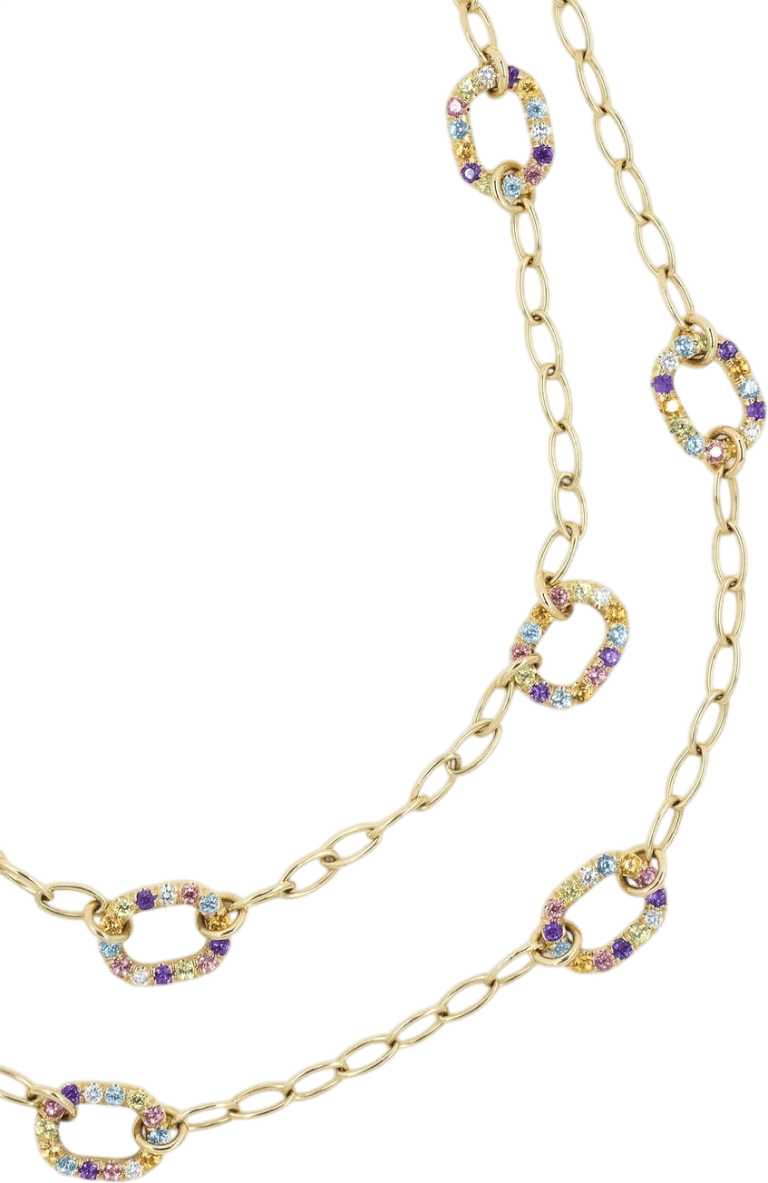 Custom rainbow birthstone links