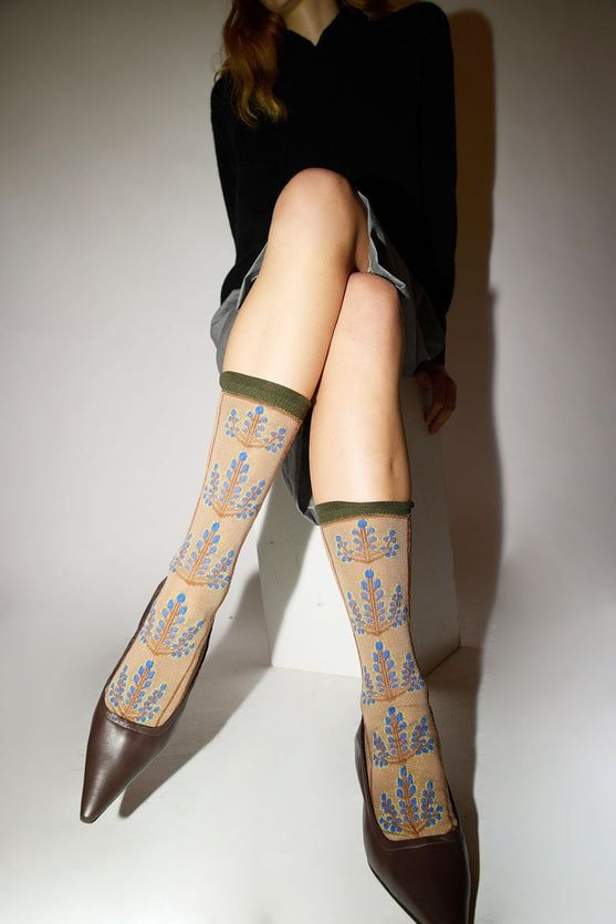J Mughetto Ramage Socks in Sand