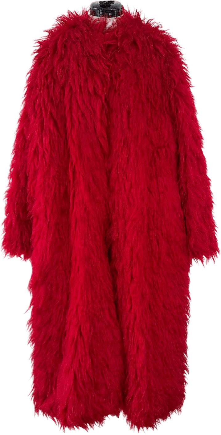 Pre-Fall 2019 Red Mohair Coat