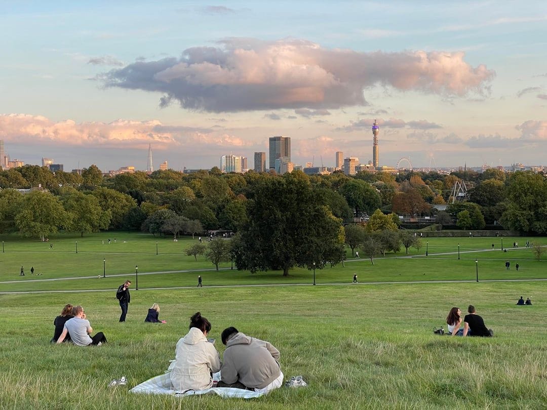 primrose hill at sunset