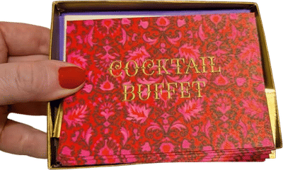 Vintage 'Cocktail Buffet' Party Invitations