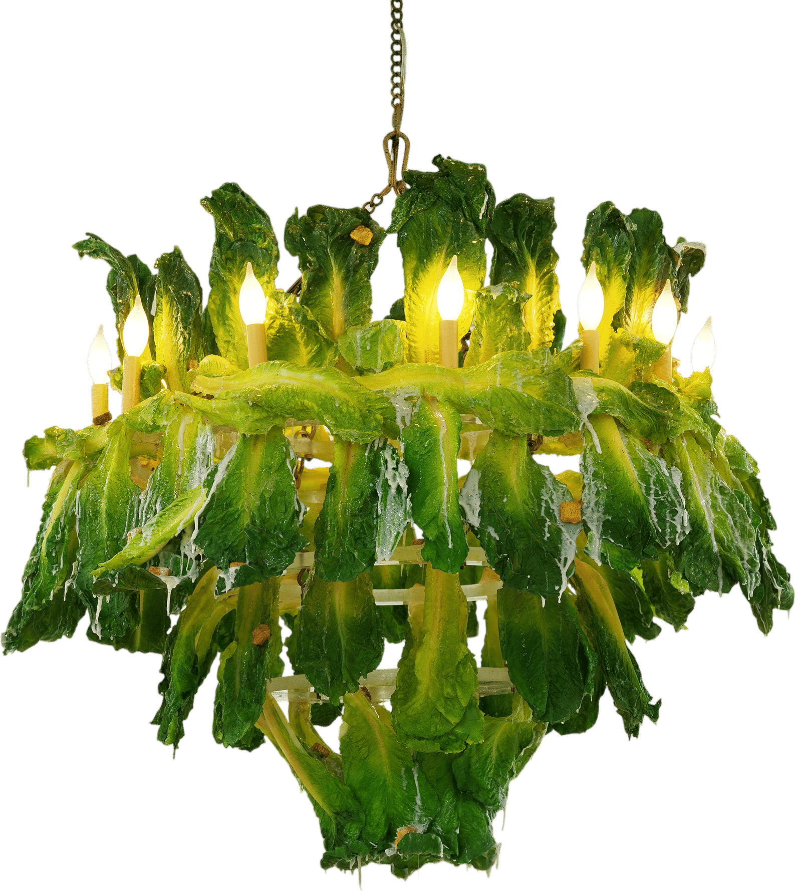 Chloe Wise, Caesar Salad Chandelier, 2021