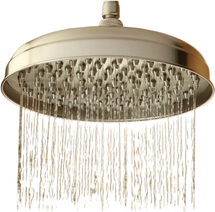 taking a shower