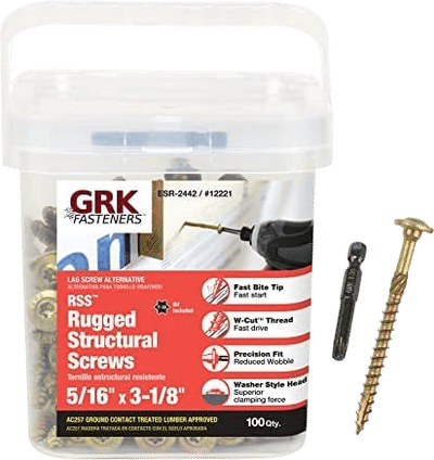 GRK Fasteners 12221 RSS 5/16" x 3-1/8" Screws