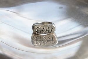 Silver Divine Gate Pinky Signet