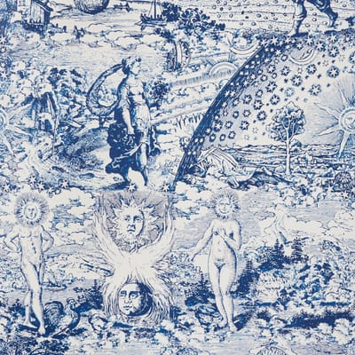 Johnson Hartig x Schumacher Modern Toile Wallpaper