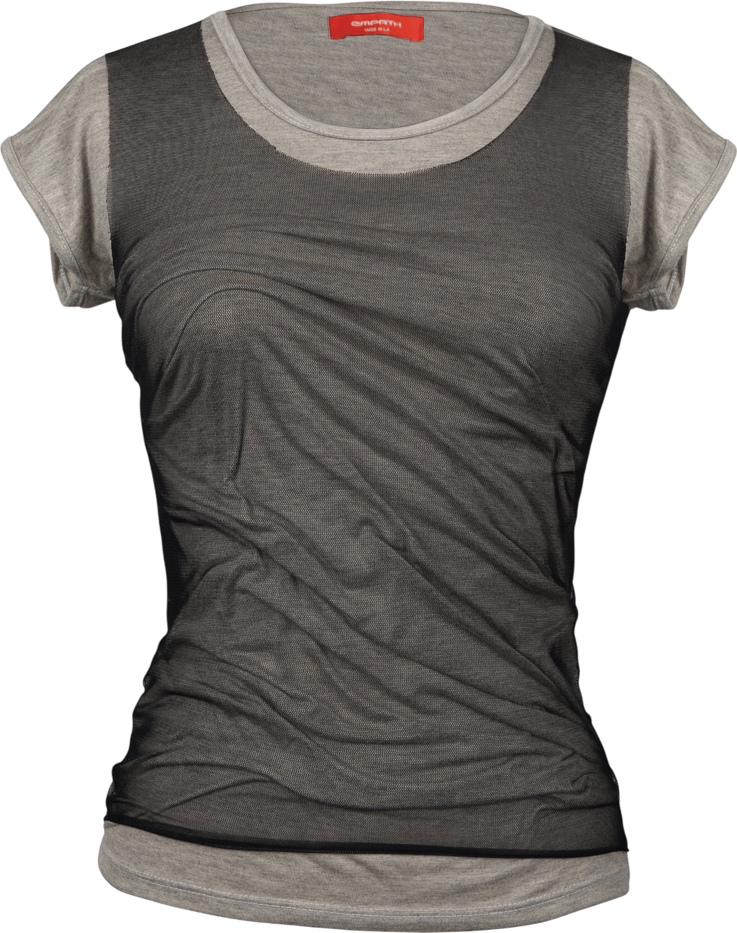 EMPATH NET TEE BLACK SESAME