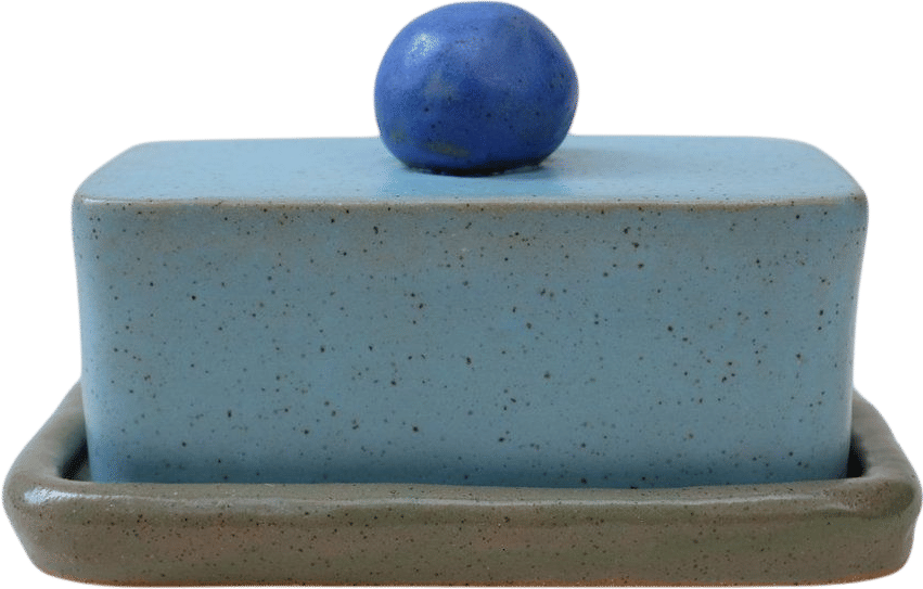 Color Block Butter Dish