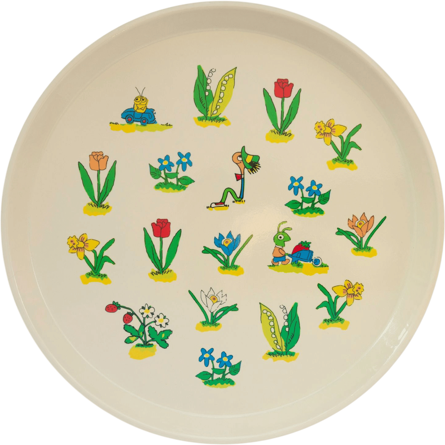 Richard Scarry® - Floral Large Round Tray