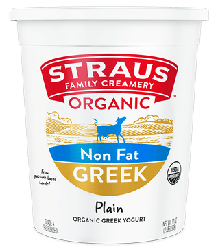 Straus Nonfat Plain Greek Yogurt