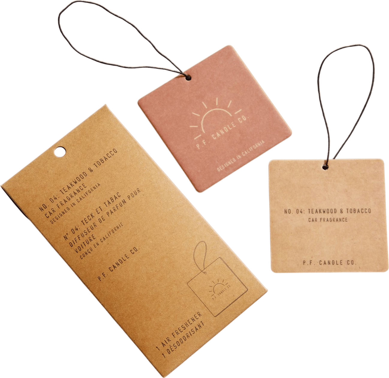 P.F. Candle Co. Teakwood & Tobacco Car Fragrance