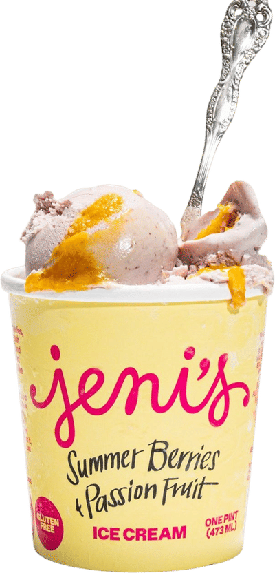Summer Berries & Passion Fruit Ice Cream