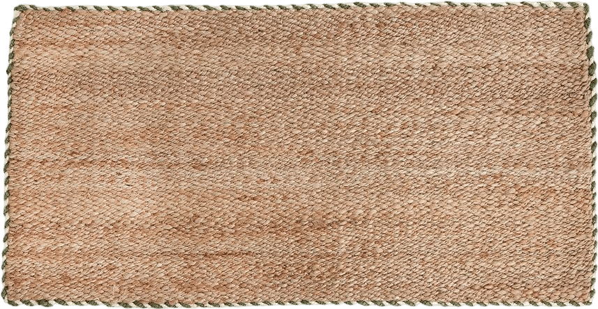 Braided Jute Doormat in Basil