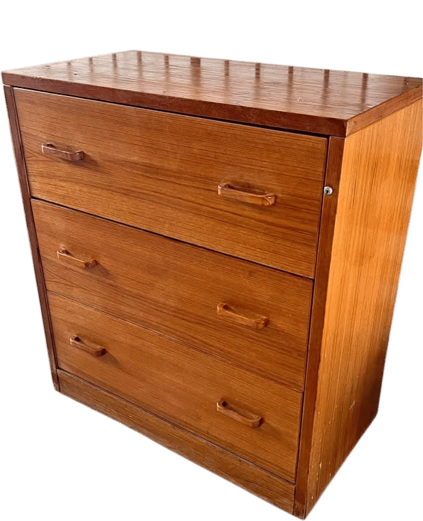 Vintage Danish Teak 3-Drawer Cabinet